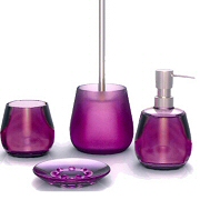 toilet brush and bathroom accessories set