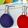 Non slip porcelain soap and lotion dispensers in beautiful bright colors