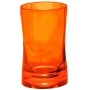 bright red orange bath accessories