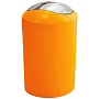 acrylic waste paper basket with chrome finish swivel lid in 6 colors