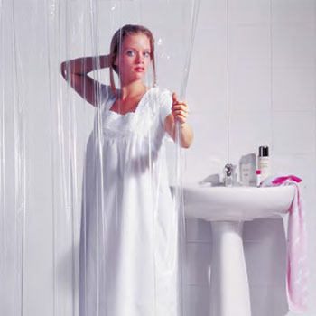 Brillant Clear PVC-Free Shower Curtain Shower Curtains product photo