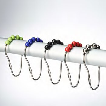 Roller Shower Curtain Hooks Rods, Rails, and Rings product photo