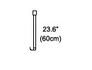 Ceiling Support <br>for Corner Rod <br> .98in / 25mm diameter Rods, Rails, and Rings