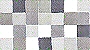 Checkered pattern includes snow white, light soft grey, two medium tones of flannel grey and a dark steel grey.