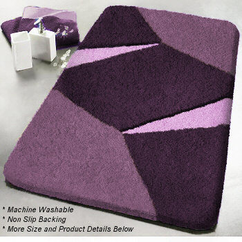 Bath Rugs for Bathroom Non Slip, Microfiber Washable Lavender