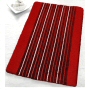 striped low pile bathroom rug no worries about your door opening over this design