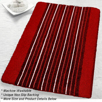 Contemporary Bright Colored Bath Rugs in Extra Large Sizes Vita Futura