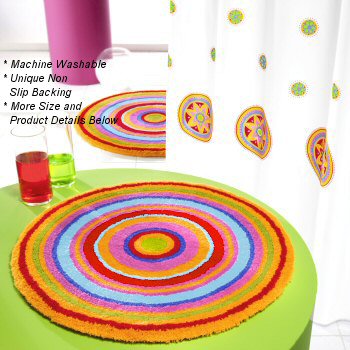 Multi Color Bath Rug