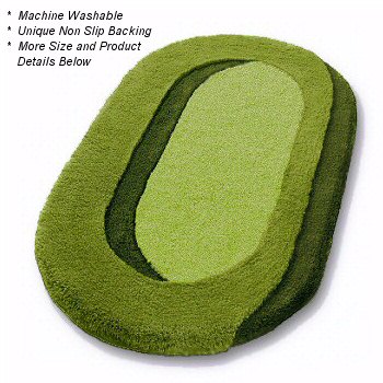 Oval Bath Rug Mat 