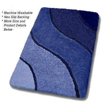 Soft and Thick Bath Mat for Shower Safety High-Low Pile Anti-Slip