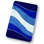 plush beach bathroom rug in contour, extra large and standard sizes in grey, brick, royal blue, garnet red or saffron