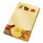 dense high quality fall themed bath mats in sand beige, palm green or brandy orange