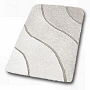 affordable soft thick bathroom rug with unqiue scultped wave design