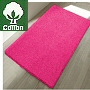 non slip cotton bath rug in bright beautiful colors &#45; red, green, white, orange, blue and natural