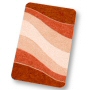 plush beach bathroom rug in contour, extra large and standard sizes in grey, brick, royal blue, garnet red or saffron