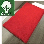 non slip cotton bath rug in bright beautiful colors &#45; red, green, white, orange, blue and natural